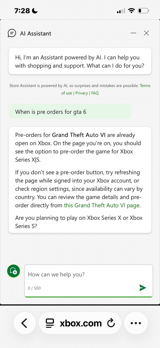 GreyChrish39415's tweet photo. #Gta6 I just Xbox chat and it said this #GTA6 @TGGonYT @GTAVI_Countdown https://t.co/quYZQ60kgK
