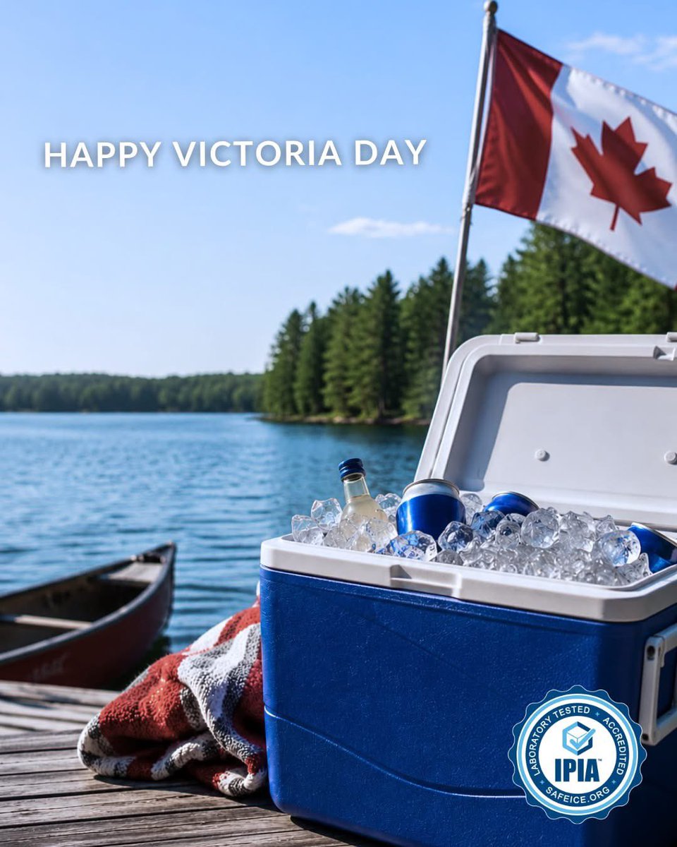 IceIsFood's tweet photo. 🍁 Wishing all our Canadian friends a safe and great Victoria Day, and don’t forget to look for the Seal of Accreditation when choosing packaged ice this holiday!

#VictoriaDay #Canada #IceIsFood #SafeIce #SealofSafety https://t.co/7tlk3QAzqD