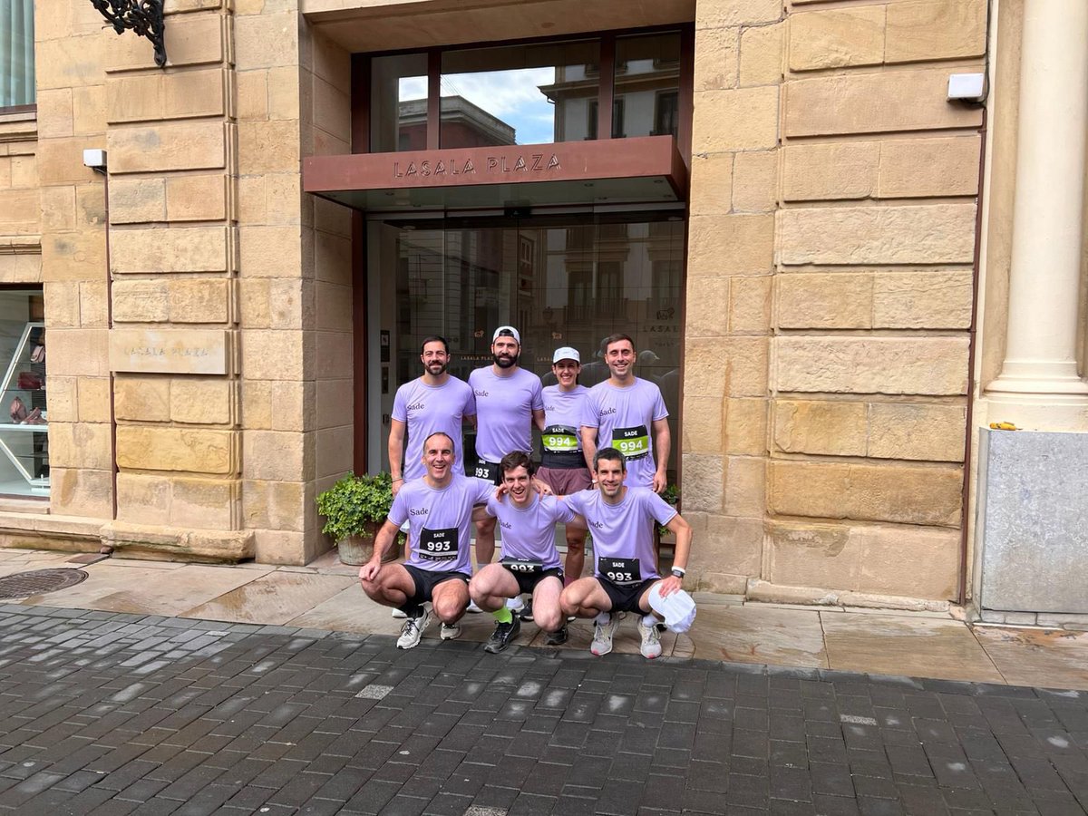 somossade's tweet photo. Más allá del trabajo, también somos un equipo!

17º carrera de empresas de Donostia donde mostramos que nuestros valores también se viven fuera del entorno profesional.

#SomosSade #CarreraDeEmpresas https://t.co/m9sDSTGJrB