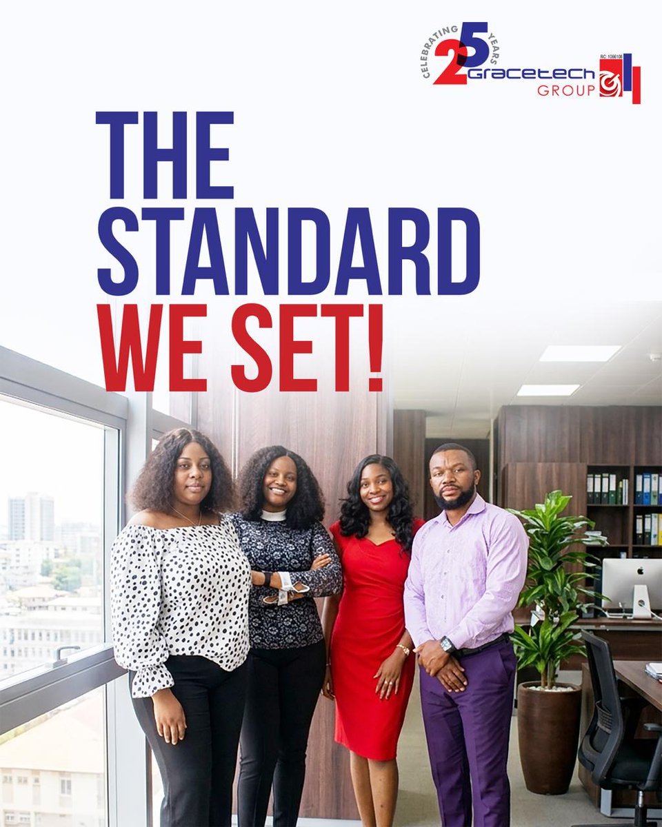 Gracetech_Group's tweet photo. The standard we set. From strategy to execution, this is the level we operate on. A team that shows up with excellence, integrity, and unstoppable drive. 

Have a productive week. 

#GracetechAt25 #workmode #mondaymood https://t.co/BWwMqlwXUE