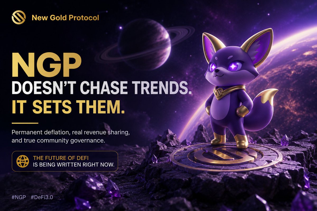 DAO_NGP's tweet photo. NGP doesnโt chase trends.
It sets them.
Permanent deflation, real revenue sharing, and true community governance.
The future of DeFi is being written right now.
#NGP #DeFi3.0 https://t.co/SVpLvkKdFC
