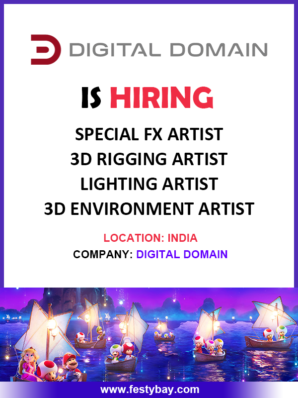 rokincyber's tweet photo. Digital Domain hiring VFX Jobs Alert 2026
🎨 Open Positions:
🔹 Special FX Artist
🔹 3D Rigging Artist
🔹 Lighting Artist
🔹 3D Environment Artist
Apply - https://t.co/Xi8l9qlUAi
#DigitalDomain #VFXJobs #AnimationJobs #LightingArtist #RiggingArtist https://t.co/7PXddlM5D3