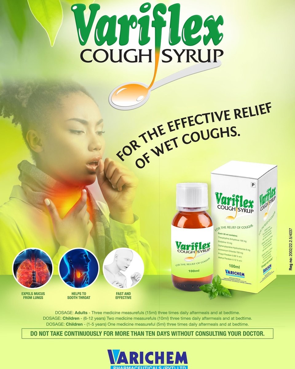VarichemP's tweet photo. As the cooler months approach, are you prepared for those persistent winter coughs?

Variflex Cough Syrup is here to provide effective relief for wet coughs, helping to expel mucus and soothe your throat. Be ready to breathe easier this season!

#CoughRelief #Variflex #Varichem https://t.co/4BBH9RIYFn