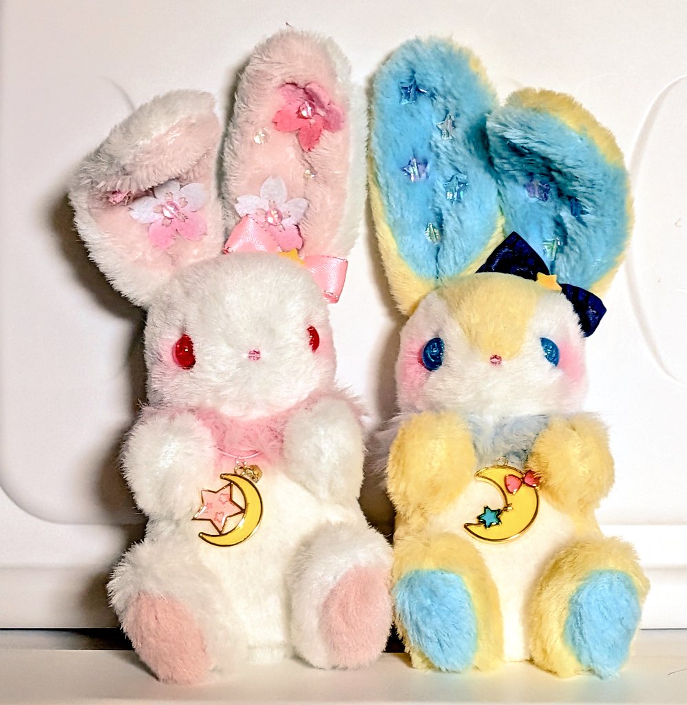 さくらちゃん＆ウイッシュくんカップル💕 #ユメミルうさぎ #ぬい撮り