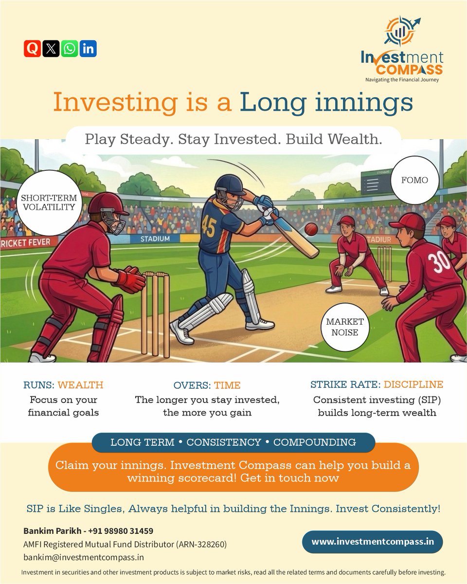 invst_compass's tweet photo. Investing is a long innings, build a winning scorecard with investment compass!!

Why just watch IPL, Play Investment Premier League and Build wealth!!

#IPL https://t.co/BtZHTzVOPQ