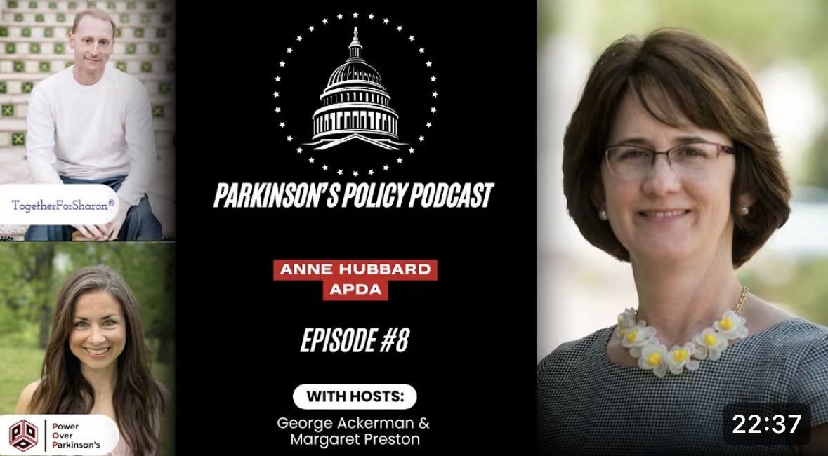 togetherforsha1's tweet photo. In this episode of the Parkinson’s Policy Podcast, we sit down with Anne Hubbard, Chief Public Policy Officer to discuss the latest policy issues impacting the Parkinson’s community. @APDAParkinsons @AnneFights4PD @poweroverPD 

https://t.co/Nt2M32Okgh https://t.co/QmfQ0nyqT5
