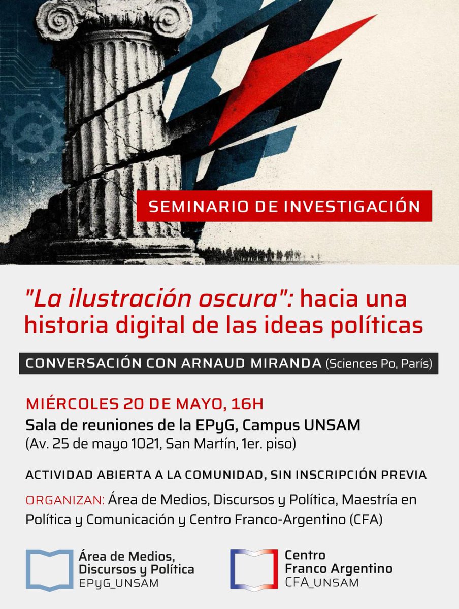 Área de Medios, Discursos y Política EPyG-UNSAM tweet media
