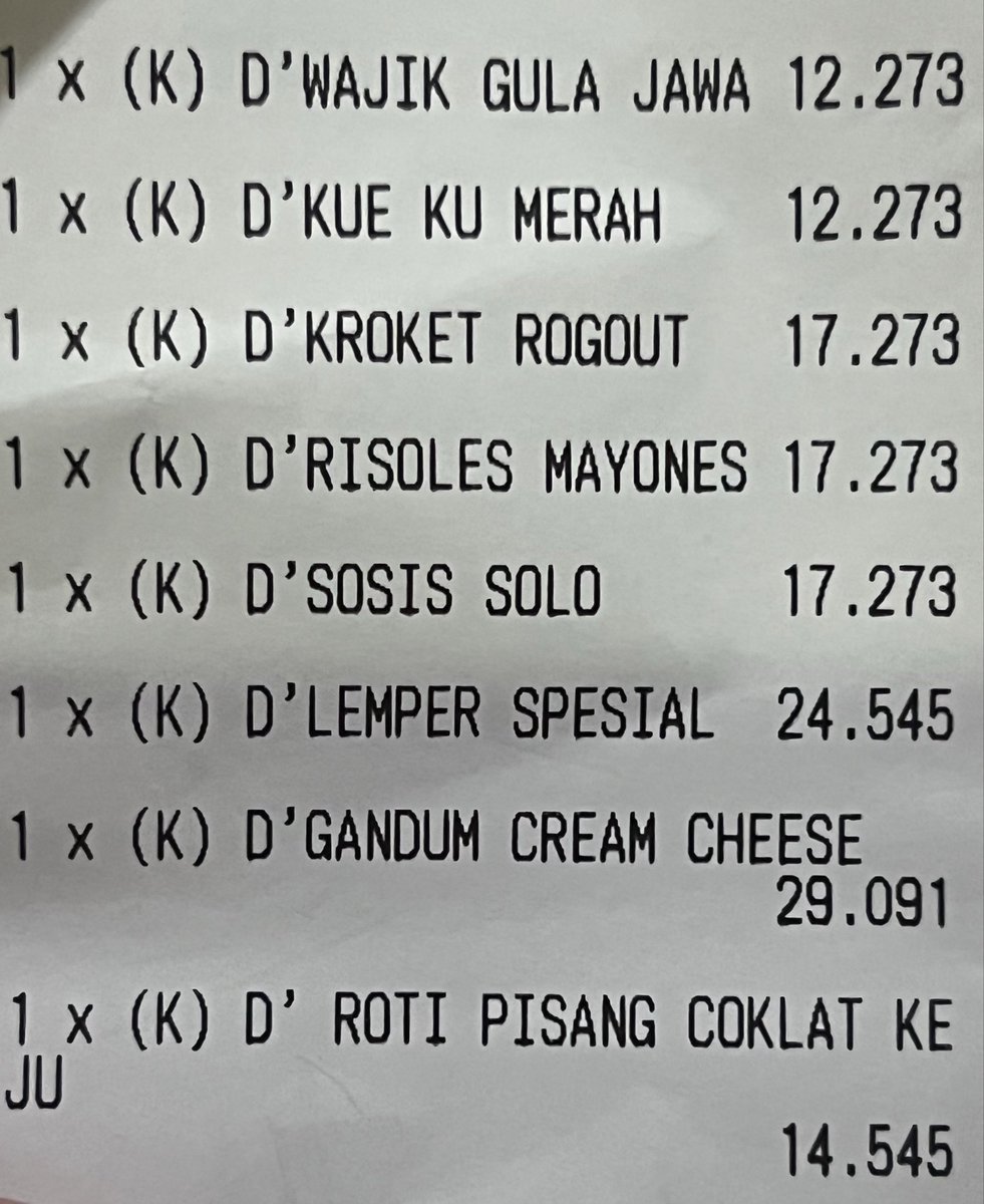 Praamud's tweet photo. Efek dollar menguat atau mungkin perasaanku saja, harga sosis Solo hampir 1 USD dan lemper 1 Euro lebih dikit😭😭😭

“ah mungkin perasaanku saja” https://t.co/nRfpIwxMpB