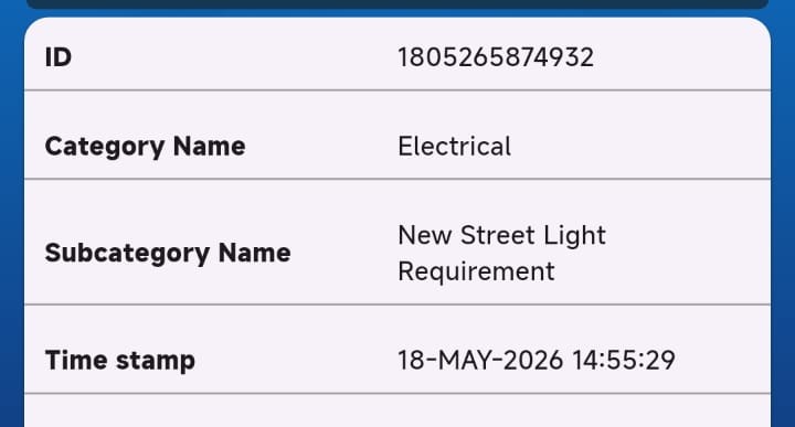me_akaash's tweet photo. @GHMCOnline @DC_Badangpet Pl take action to put new street light to the pole. Complaint registered in MyCure App. Pl refer attached screenshot. https://t.co/pdN8qANIwF