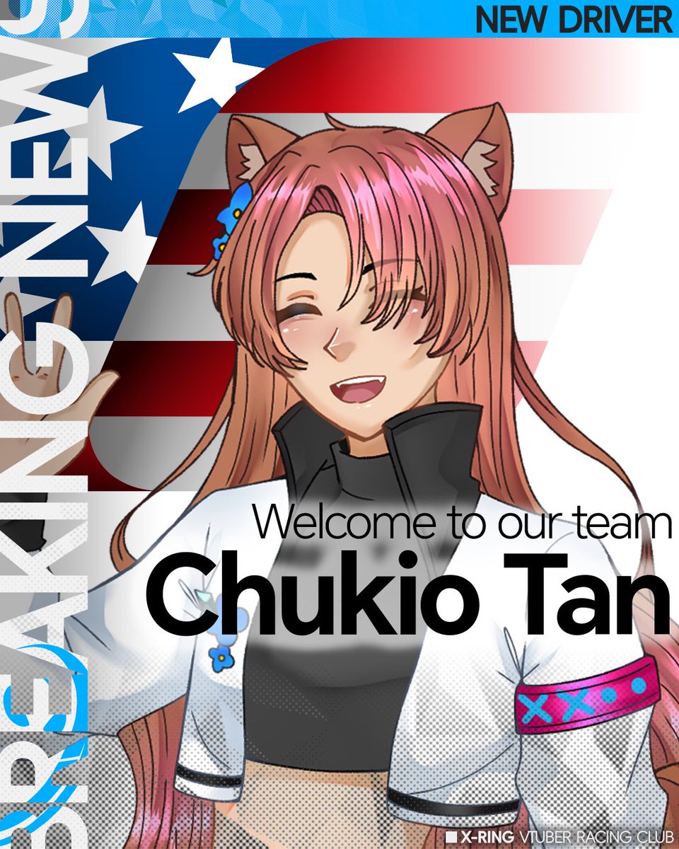 X_RingVRC's tweet photo. <NEW DRIVER ANNOUNCEMENT>

X-Ring welcomes another 3 new Racing VTubers in May!

@Chukiotan 🇺🇸
@CronosNimura 🇬🇧
AP Corsa 🇨🇳

Please give them the warmest support as they join us for future endeavors! https://t.co/HIynJQ4Tdo