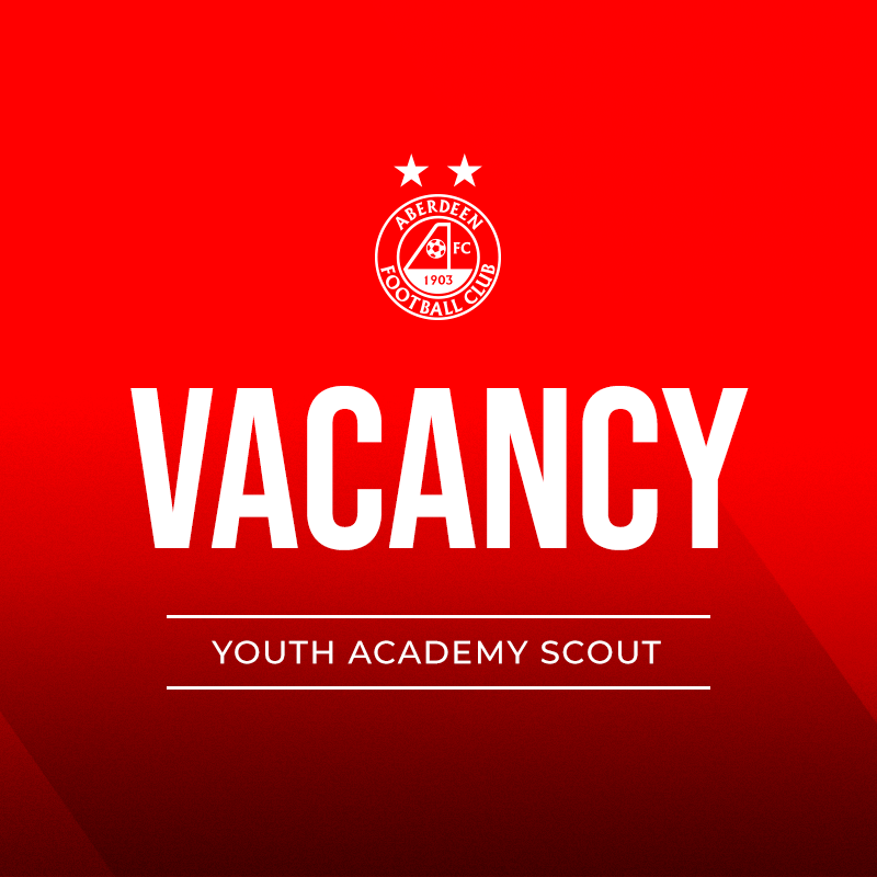 AberdeenFC's tweet photo. Vacancy | Youth Academy Scout

We have the opportunity for multiple Volunteer Youth Academy Scouts to join the club across Aberdeen City, Aberdeenshire, Moray and Angus.

🔗 https://t.co/M03vqhi0aX https://t.co/VM0iiCAU6o