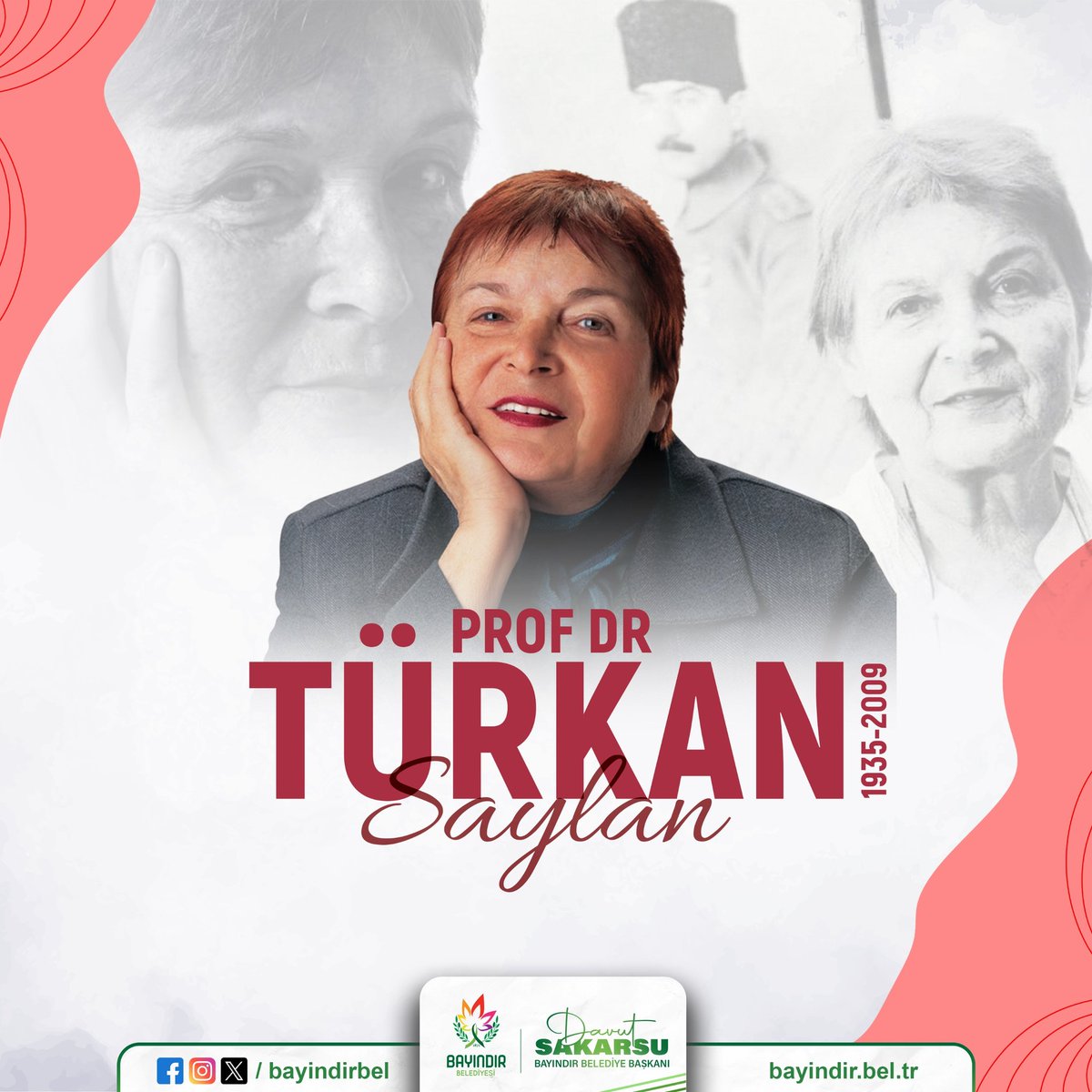 davutsakarsu's tweet photo. Eğitime, bilime ve ülkemizin aydınlık yarınlarına adanmış bir ömür... Çağdaş Cumhuriyet kadını Prof. Dr. Türkan Saylan’ı vefatının 17. yılında saygı, rahmet ve minnetle yâd ediyorum.

Davut Sakarsu 
Bayındır Belediye Başkanı https://t.co/A1eA5xKI2X