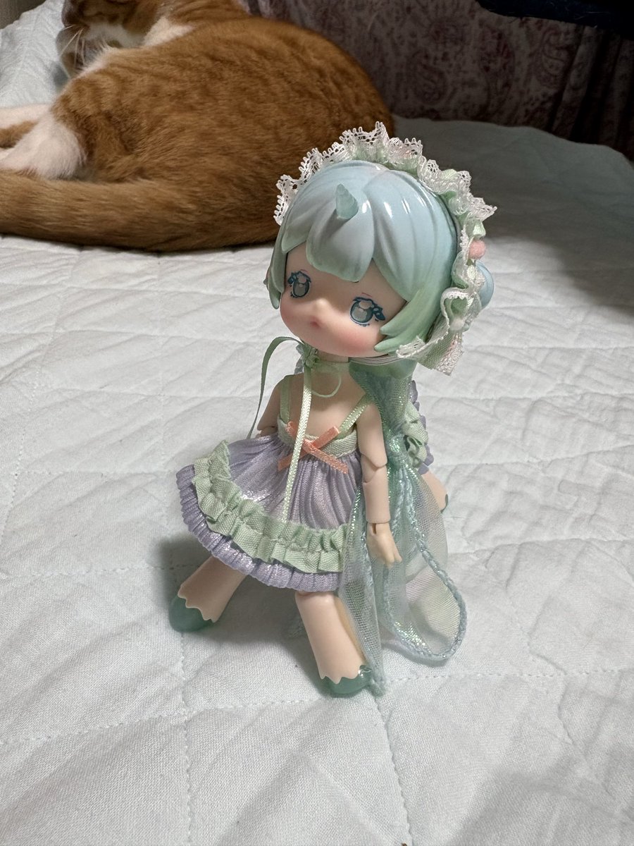 elche8doll's tweet photo. 久しぶりにPenny'sBox ANTUちゃんお迎え。ずっと欲しかったけどご縁がなかった奇妙な夢ちゃんです。すごい透明感の権化〜！かわいい。
猫のお尻とアンティーユ。
#アンティーユ https://t.co/BCZQ1ta5C6