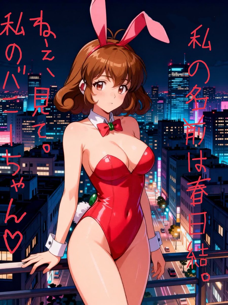 AnTj98's tweet photo. @Bl1168WXIjROHAa こんばんは!アニメで特撮ものの舞台裏を描くとは、本当に凄いですね。ところで、「コレクター・ユイ」の主人公の春日結ちゃんのバニーガール姿四点を公開します!13歳のオトナの魅力満載です!是非、ご覧下さい!それでは! https://t.co/vVKxh73Nb9