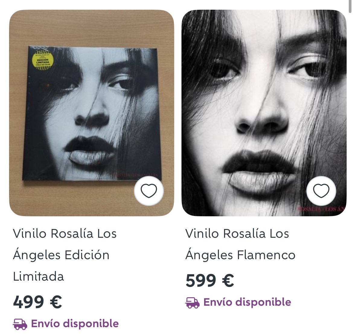 jesusdalc's tweet photo. esto es una puta locura, a la gente se le va demasiado la cabeza, es que necesito que rosalía y su equipo saquen una reedición de este vinilo a precio normal para dar carpetazo a esta panda de sinvergüenzas https://t.co/L9jnWlhx5h