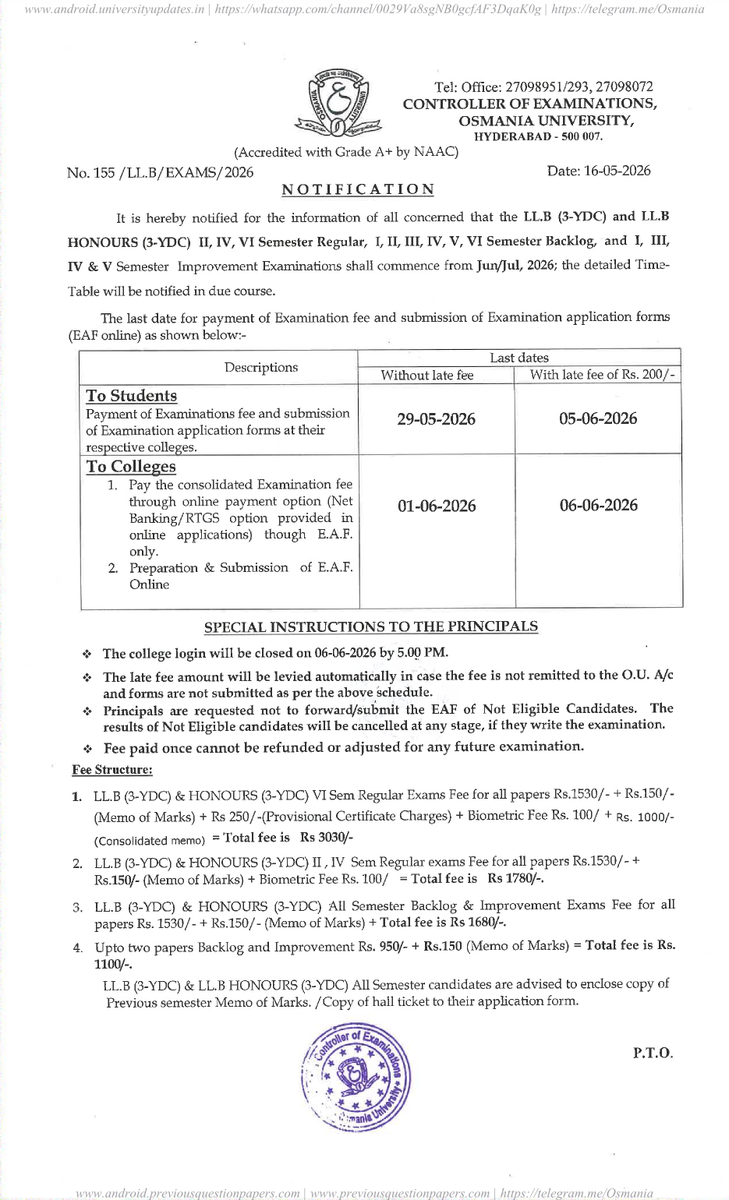 Osmania University tweet media