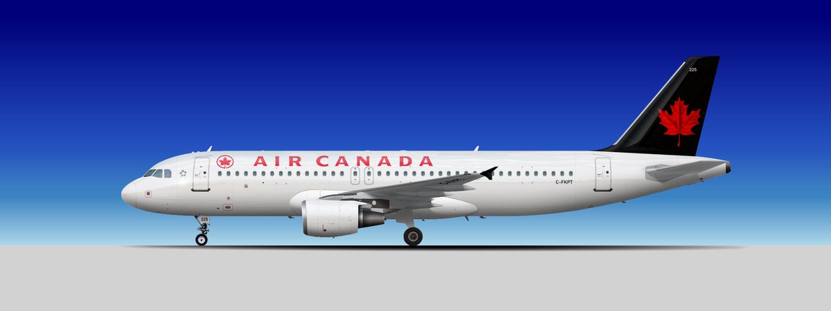 新作イラスト！ エア・カナダ Airbus A320-211 C-FKPT
