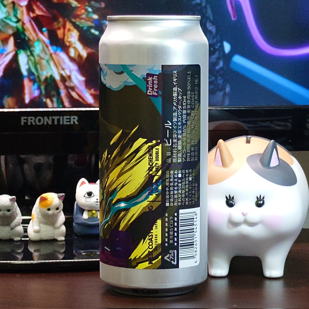 necohico's tweet photo. #WestCoastBrewing
（@WCBShizuoka）
『FULL HOP ALCHEMIST R8』
ABV 8.5％
Style:HAZY DOUBLE IPA
濃厚ジューシー葡萄皮苦オレンジ桃ライムトロピカル！
旨い😽
#ビール #beer #クラフトビール #craftbeer #酒のスマイル（@sakenosmile_oki）#conix https://t.co/9Kq5zzrjby