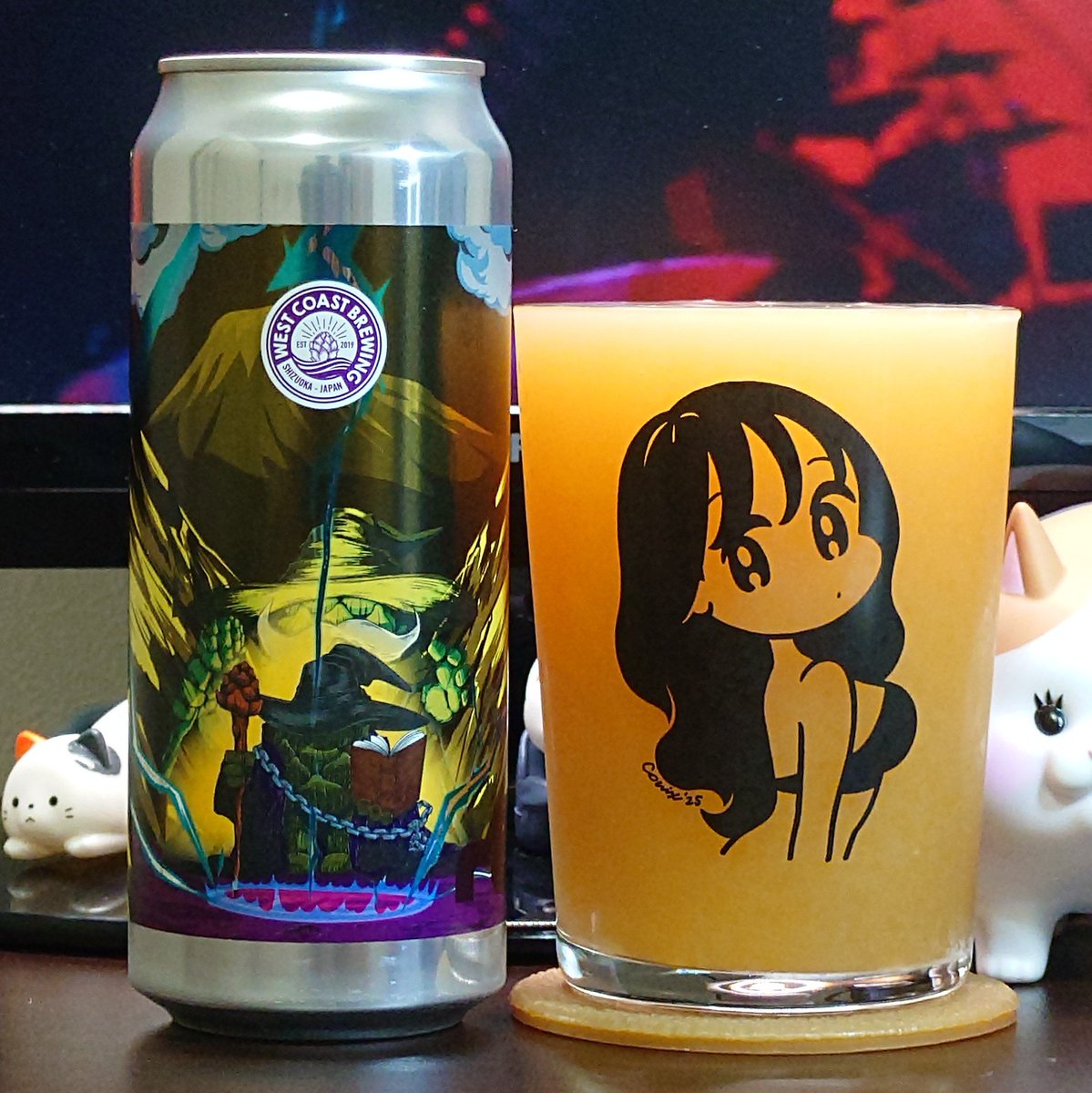 necohico's tweet photo. #WestCoastBrewing
（@WCBShizuoka）
『FULL HOP ALCHEMIST R8』
ABV 8.5％
Style:HAZY DOUBLE IPA
濃厚ジューシー葡萄皮苦オレンジ桃ライムトロピカル！
旨い😽
#ビール #beer #クラフトビール #craftbeer #酒のスマイル（@sakenosmile_oki）#conix https://t.co/9Kq5zzrjby