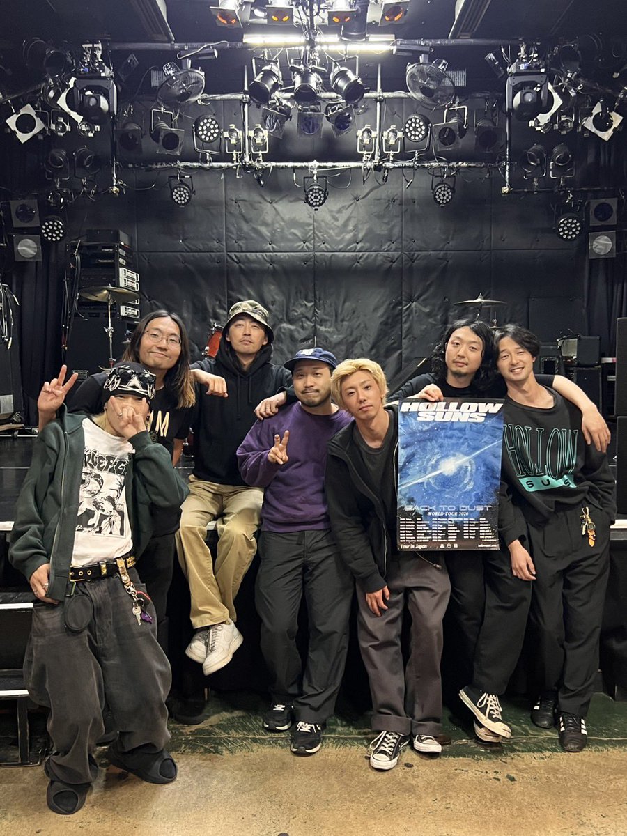 Withus_sendai's tweet photo. HOLLOW SUNS

"BACK TO DUST WORLD TOUR"

05.15 青森 FOR ME 05.16 山形 VICTROLL CAFE 05.17 福島 club SONIC Iwaki

ホロサンのツアー東北編の3本に帯同！
各地、皆様本当にありがとうございました。 https://t.co/1QtAYEm5ql