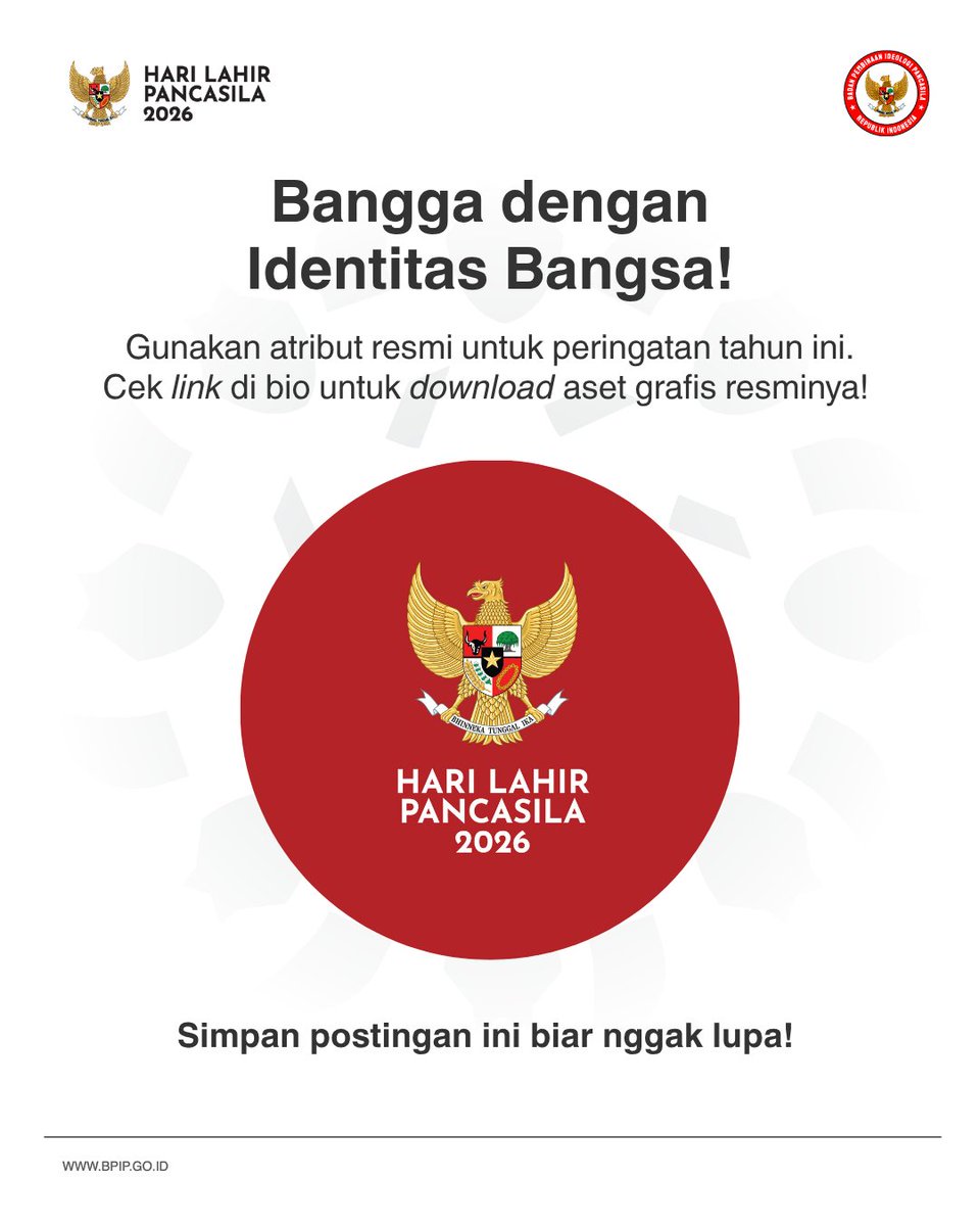 Badan Pembinaan Ideologi Pancasila tweet media