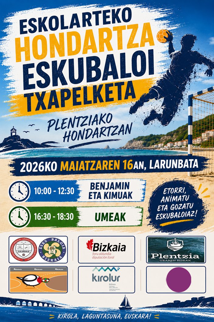 fvbm's tweet photo. 👋ESKOLA HONDARTZAKO ESKUBALOIA
 1. eta 2. JARDUNALDIA 
📷2026/05/16 
📷 PLENTZIAN  #EskubaloiaEuskaraz https://t.co/p30vUGJB0f