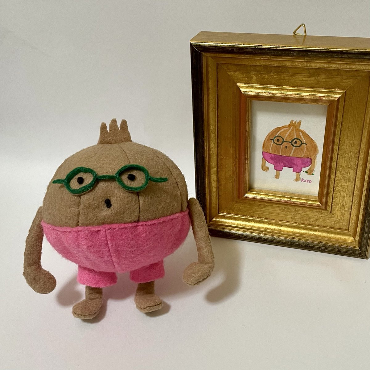たまねぎのぬいぐるみ試作品 できましたー 手足にモールを入れたので