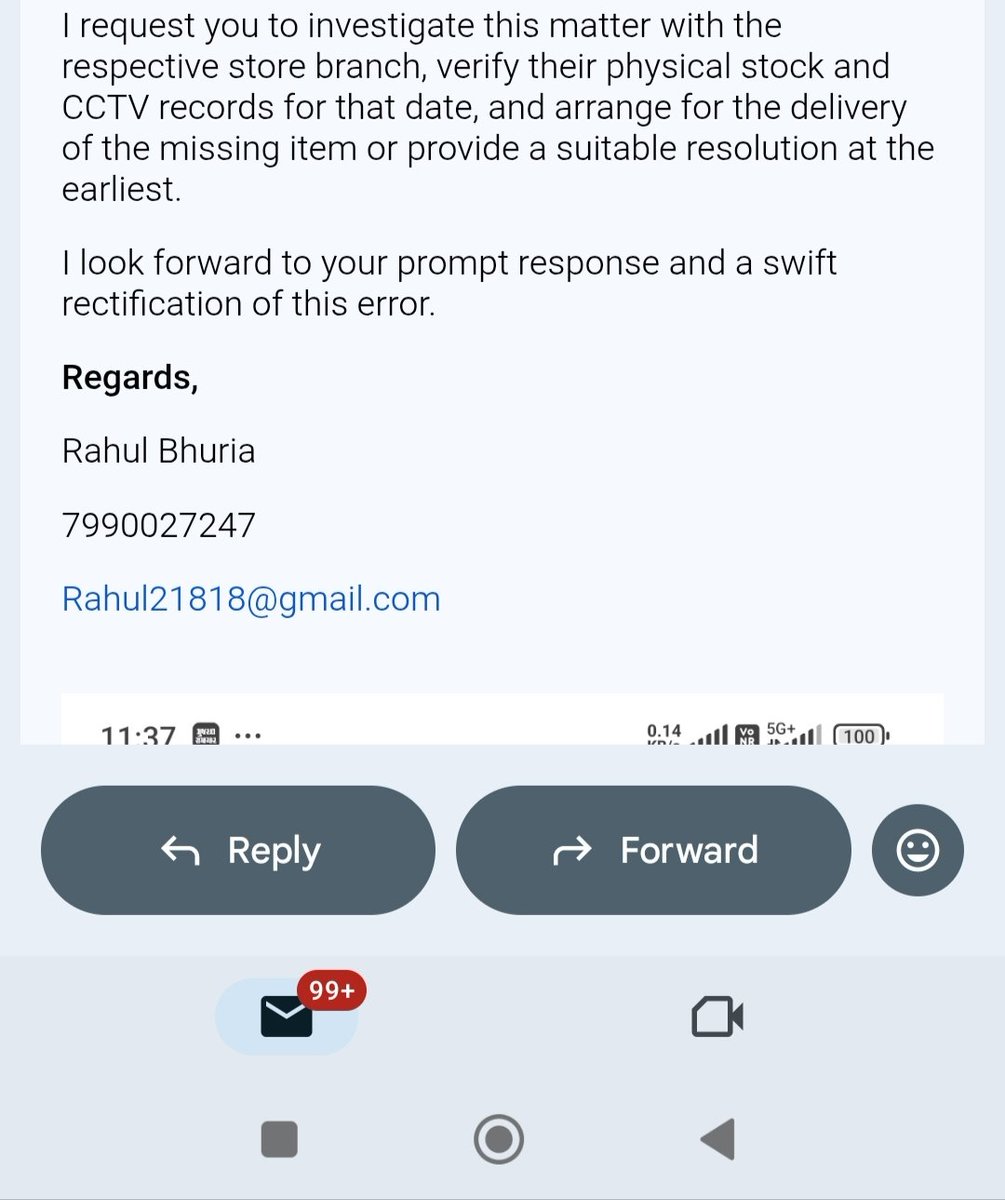 RahulBhuria18's tweet photo. @RelianceDigital Paid for a Dell laptop  at Reliance store,Vadodara, but the store never handed over my wireless mouse. Now to dodge accountability for this missing item, their team is using cheap 1-ring fake call tactics to falsely claim I'm "unanswered." ​Order 864520225500798 https://t.co/aonE6sIWZy