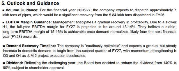myAlerts_in's tweet photo. #ELECTCAST #ELECTCASTQ4 Electrosteel Castings Ltd Q4FY26 Earnings Concall Summary (Extract) | Subscribe on our website for Instant delivery (Detailed) via WhatsApp &amp; Email https://t.co/A9AswbStRJ