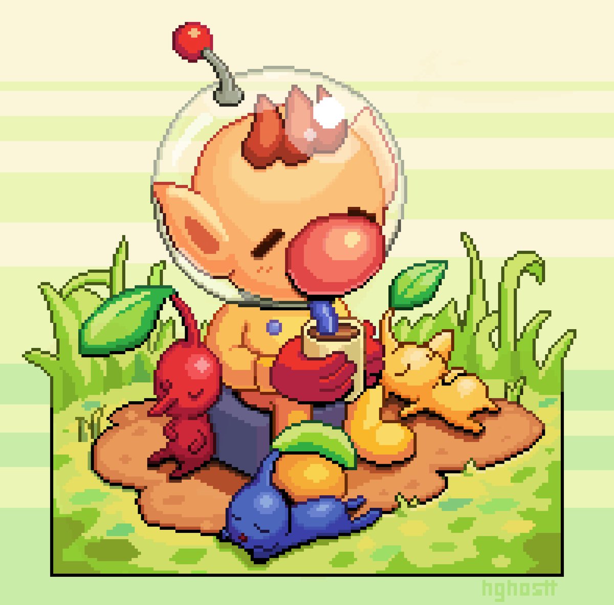 hghostt's tweet photo. resting ☕️😴🚀

#pikmin #pixelart https://t.co/oLYEkdnG34