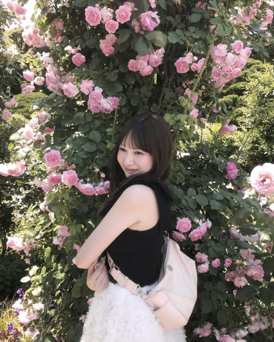 nami___grm's tweet photo. 港の見える丘公園のロー���ガーデン🌹
白あんが乗ったソフトクリームもバニラとローズのミックス🍦🤍 https://t.co/mLy0Lbm49Q