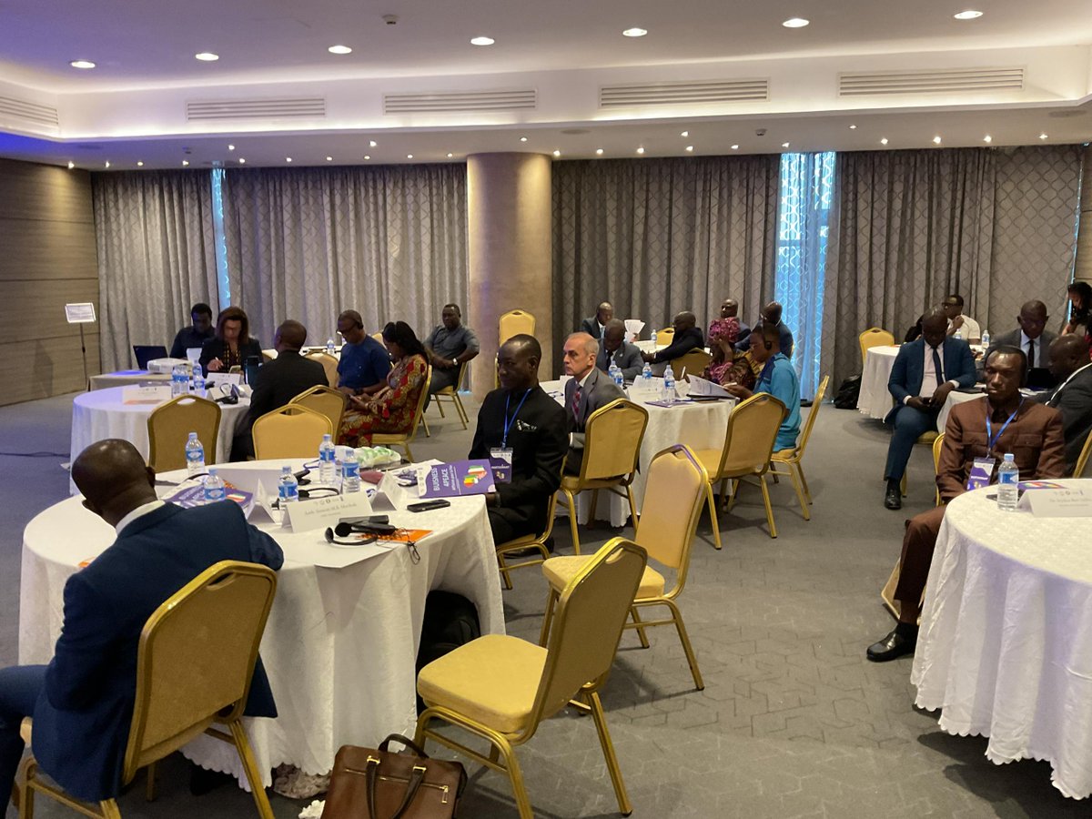 UNDPSierraLeone's tweet photo. #HappeningNow in Abidjan 🇨🇮: At the Multistakeholder Consultation on “Business4Peace: Leveraging Trade Opportunities for Peace & Prosperity in the MRU,” 

@UNDPSierraLeone Res. Rep. @FredAmpiah underscored the transformative potential of the MRU to turn regional trade, economic cooperation, and youth opportunity into practical instruments for peacebuilding, resilience, and shared prosperity across the region. 

@pnudcotedivoire @UNDPLiberia @afreximbank