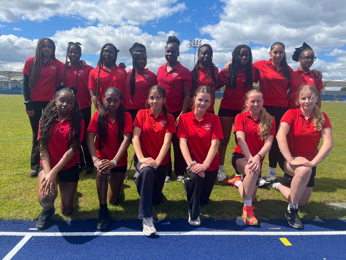 TrinityHighPE's tweet photo. Our Yr9 Athletics team had a great afternoon at Sports City in the Manchester League.
In the hurdles Deniss: 1st, James: 2nd and in 300m Ryan 2nd.
Fantastic team spirit from all Trinity students! #TeamTrinity #oneteam https://t.co/ab57uHMOdo