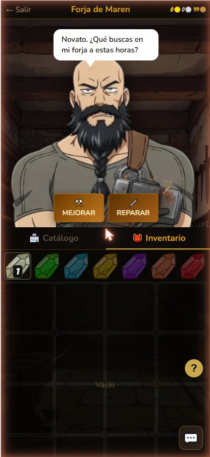 questeando's tweet photo. Así se ve la pantalla de la forja donde los jugadores podrán mejorar sus armas y armaduras con los núcleos de monstruos que cacen en sus misiones de aventureros de nuestro juego #anime #isekai. https://t.co/hxMLiHSZyn