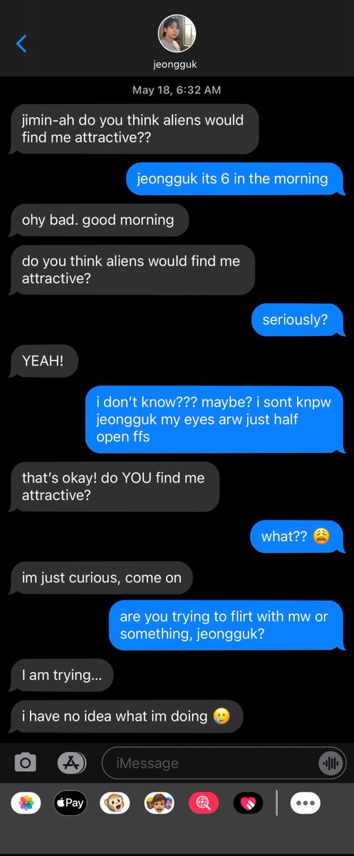 jiminsshi1108's tweet photo. one post (twt) #jikookau where: 
flirting is harder than a morning jog ( ᐪ꒳ᐪ ) https://t.co/ItoUS3lC2l