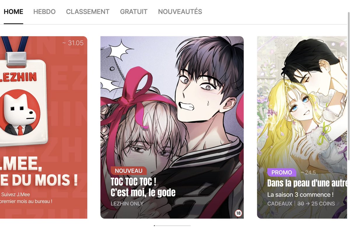 physics_jumsu's tweet photo. C’est maintenant disponible sur Lezhin FR !! Cette œuvre est également proposée en version non censurée. Bonne lecture~! 😆 https://t.co/ZZyymFsHtg