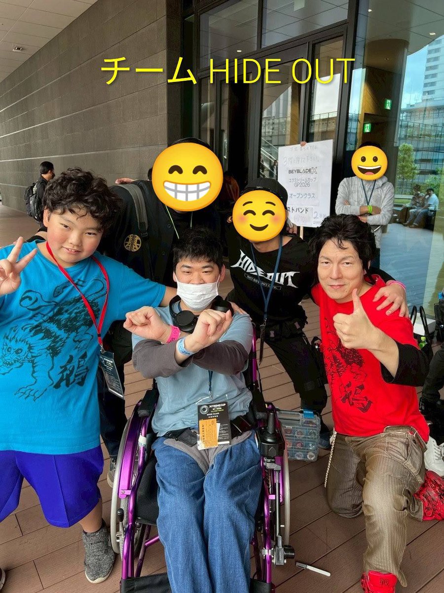 j_kasumin's tweet photo. そして5月6日の「X-TREME CUP G1 東京 2026 オープン」の会場で、あの時セイヤを応援してくれた「HIDE OUT」の方達と再会しました！
そして「セイヤ君かっこ良かったよ！」と言っていただき、またしても泣きそうになる母でした
#ベイブレードX https://t.co/VSq03uOBUi