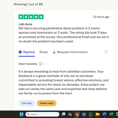 DampSolutions1's tweet photo. ⭐⭐⭐⭐⭐Recent 5‑star @Trustpilot feedback
Customers consistently highlight professional service, clear communication, tidy workmanship and reliable results.
Always good to see our standards reflected in independent reviews.

DPS, nearly 6 decades of proven service. https://t.co/PFTFHi4DRy