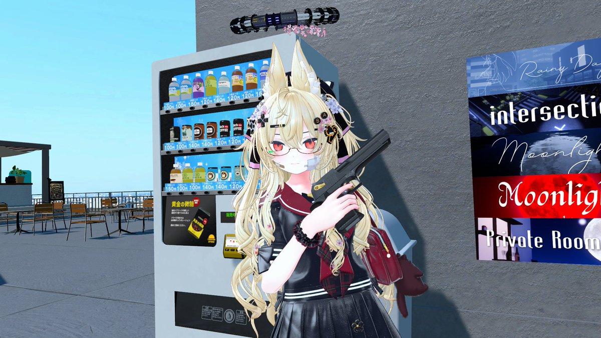 knowled07386640's tweet photo. 最近何かと物騒なのでデルタフレアちゃんに #UShop さんの「DAGsHG No.04 EG50 Verdict」を持たせてみた。
うん、コレで安心。
ちなみにデルタフレアちゃん指フィット対応アバターなので位置調整等不要でつけれるので簡単 https://t.co/9hKdVBl7Xb
