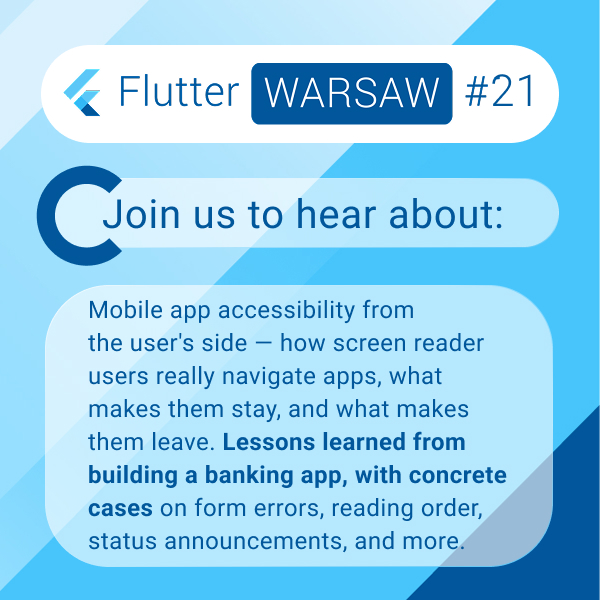 Flutter Warsaw 💙 tweet media