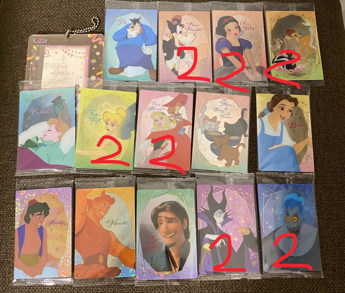 shinamymero's tweet photo. ディズニーウエハース　交換

譲…画像1枚目

求…第一弾、二弾⭕️がついている物

纏めての方優先
郵送or横浜手渡し
トラブル防止の為固ツイ一読お願い致します
されていない場合はリプスルーさせて頂きます https://t.co/XZLeOApXPp