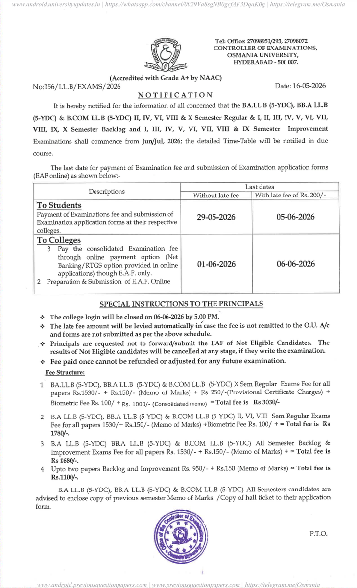 Osmania University tweet media