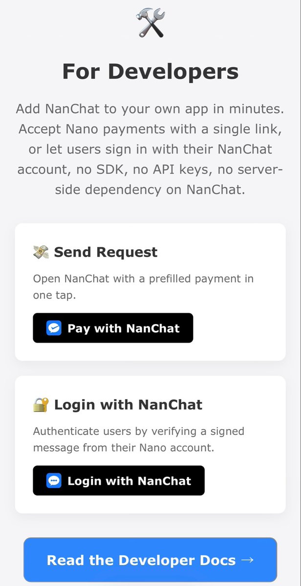 NanChat - Nano Wallet & Chat tweet media
