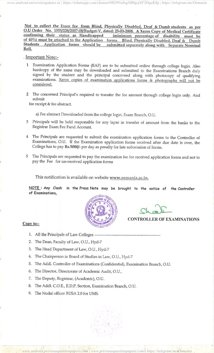 Osmania University tweet media