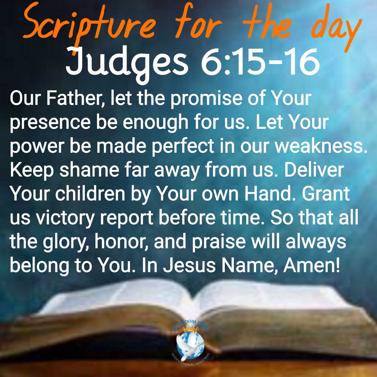 Addo2k2's tweet photo. Bypassing the Resume: God’s Strategy for the Least and the Smallest

#Judges6 #Gideon #Morethanenough https://t.co/7Y3pvIHGDc