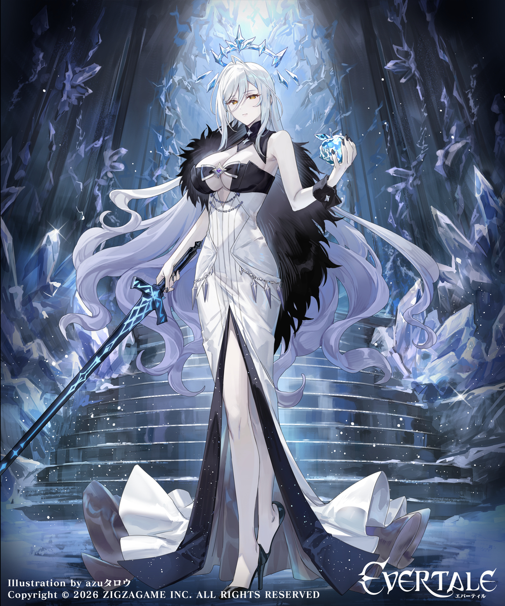 sub_azu's tweet photo. ジグザゲーム株式会社様『エバーテイル』@Evertale_JP　にて
聖黒の雪姫「白雪姫」描かせていただきました。 (1/1) https://t.co/2HoYaSOx3z