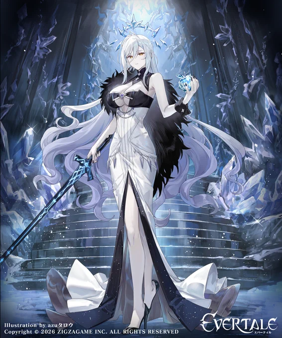 ジグザゲーム株式会社様『エバーテイル』 にて 聖黒の雪姫「白雪姫」描かせていただきました。 (1/1)