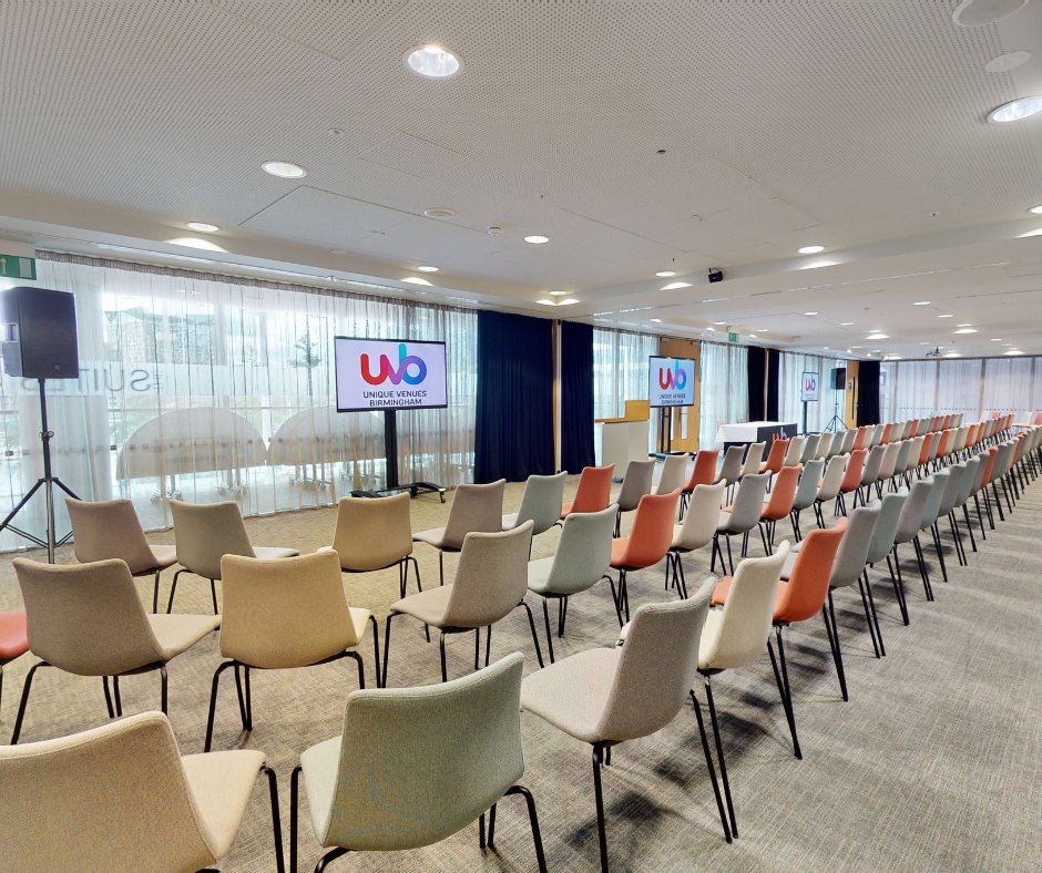 uvbirmingham's tweet photo. Unlock a BRUM-TASTIC HALF PRICE when booking the Meeting Rooms before May 31st 💸🔥

Whether you're planning your next big idea, hosting client catch-ups, or running a hands-on workshop, you’ll find the perfect space right in the heart of the city.

📞 Call us on 0121 245 2066. https://t.co/9ZKa89LaYK