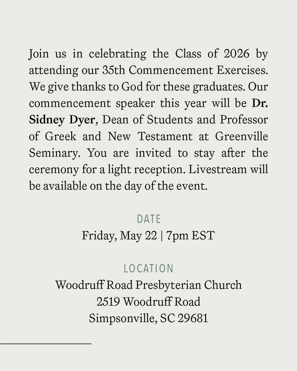 Greenville Seminary tweet media