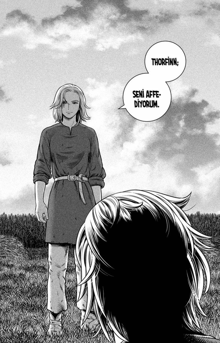 EmreKertii's tweet photo. #vinlandsaga #chapter191
-BU ESER BAŞYAPITTIR-
Bu eserin peak anlarından biri.
Ne bir savaş var ne bir aksiyon, ne de başka bir şey. Yani bir eserde bu kadar tatmin olma hissi yaşamışlığım çok aşırı azdır. Vinland Saga herkesin izlemesi, okuması gereken bir eser kesinlikle.
Vinland sagayı daha bitirmedim, ama şimdiden bana yaşattığın bütün duygular için teşekkür ederim.